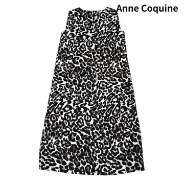새상품 AnneCoquine 안코키누 레오파드 롱 원피스 LL