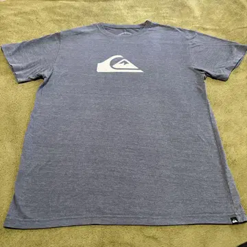 Quiksilver 그레이 티셔츠 로고 프린트 L
