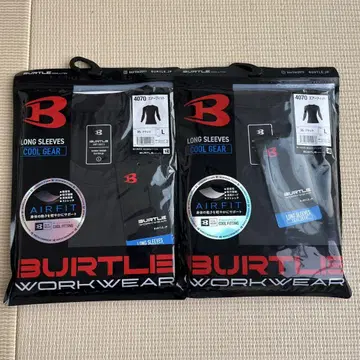 BURTLE 4070 블랙 L 사이즈 긴팔 이너 2장 세트