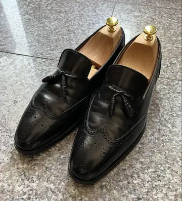 스카치 그레인 태슬 로퍼: 블랙, 사이즈 24.5cm