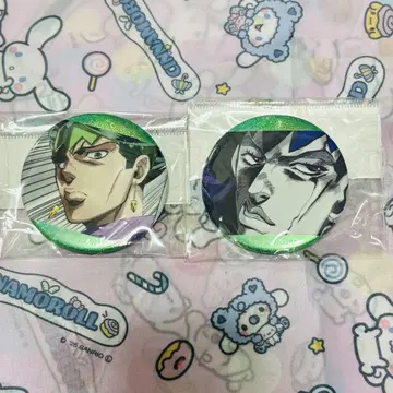 트레이딩 장면 홀로그램 캔뱃지 죠죠 키시베 로한 JOJO 제4부