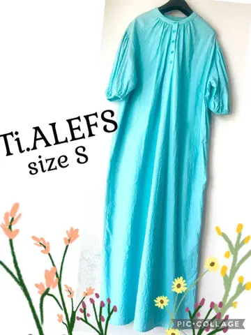 Ti.ALEFS / 퍼프 슬리브 롱 원피스