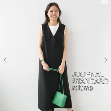 JOURNAL STANDARD relume 슬리브리스 베스트 원피스 블랙