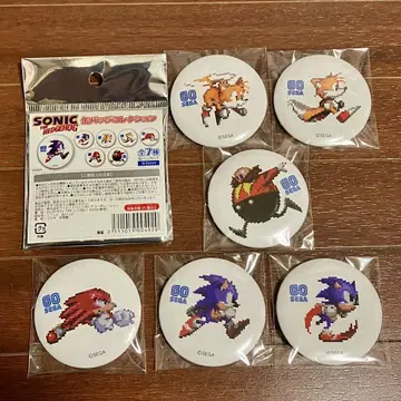 SEGA 소닉 더 헤지혹 캔뱃지 6개 세트