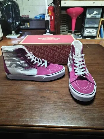 VANS 하이컷 스니커즈 파이어 퍼플
