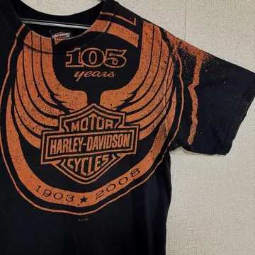 레어 USA제 할리 Harley Davidson 티셔츠 블랙