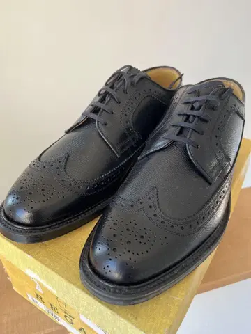 REGAL 블랙 가죽 윙 칩 JV60 26.5cm