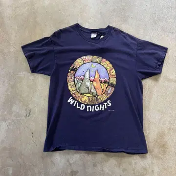 1990's DELTA 아트 티셔츠 싱글 스티치