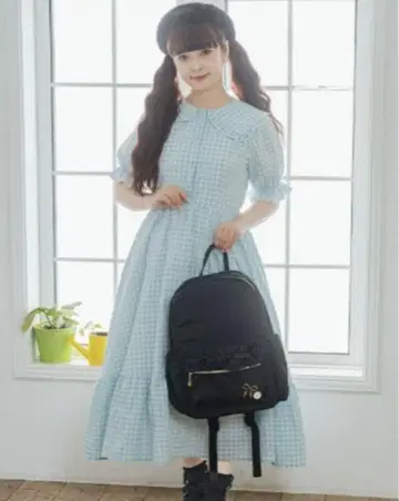 시마무라 아오키 미사코 빅 사이즈 원피스 깅엄 체크 색스 3L