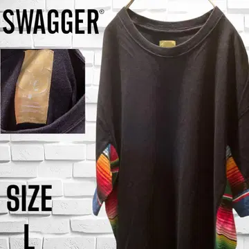 SWAGGER 스웨거 오버 사이즈 티셔츠 블랙 L 사이즈