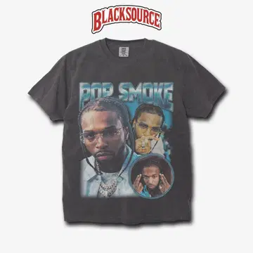 POP SMOKE BOOTLEG RAP TEE 아티스트 티셔츠