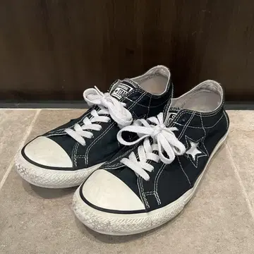 CONVERSE 컨버스 ONE STAR 26cm 블랙 스니커즈