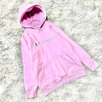 챔피온 풀오버 후드티(L) 자수 로고 여성빈티지 구제 의류 빅 루즈