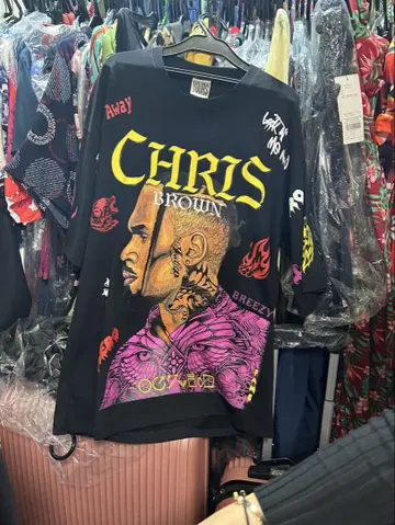 Chris Brown 그래픽 티셔츠