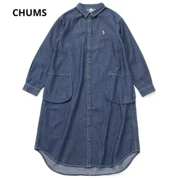 참스 CHUMS 비버 빈티지 셔츠 원피스 데님 2023AW