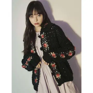 메리 제니 크로셰 니트 가디건