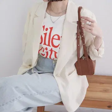 mystic 미스틱 시어 자켓 아이보리