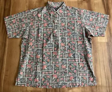 빈티지 ONO SHIRTS 리버스 프린트 풀오버 하와이안 셔츠