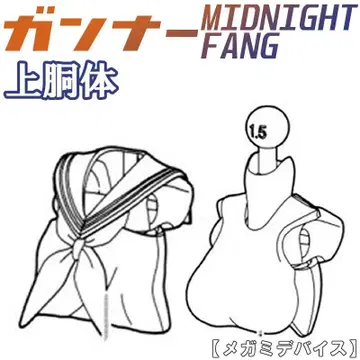 미조립 상부 몸통 거너 미드나잇 팡 메가미 디바이스 8
