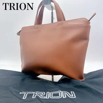 TRION 가죽 비즈니스 백 브라운 브리프 케이스