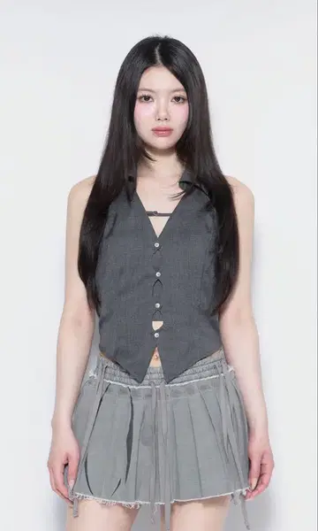 더 레드 스레드 S 커팅 할터 셔츠