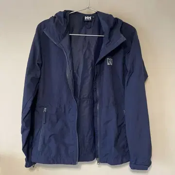 M 사이즈 HELLY HANSEN 네이비 후드 부착 자켓