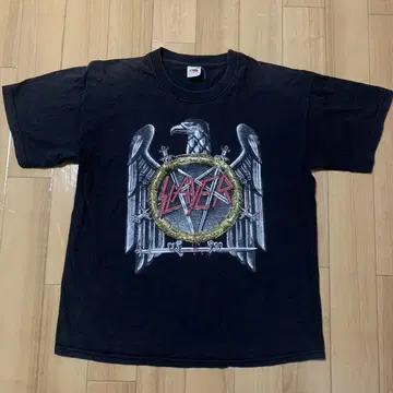 SLAYER 슬레이어 2003년 카피라이트 밴딩 티셔츠 밴 티셔츠