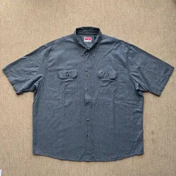 랭글러 남성용 반팔 셔츠 다크 블루 2XL 사이즈
