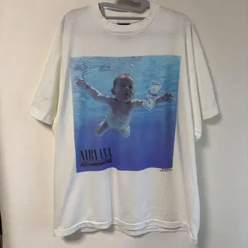 XL NEVERMIND Nirvana 티셔츠 빈티지 구제 의류 밴딩