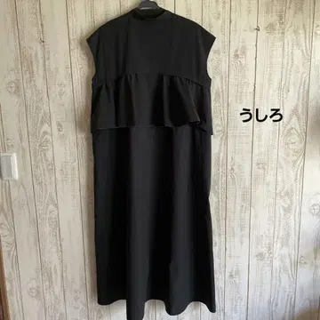 유나이티드 애로우즈 백 플레어 프렌치 슬리브 원피스