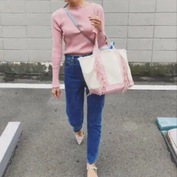 오라리 론 헤르만 별주 기즈 보트넥 S 핑크