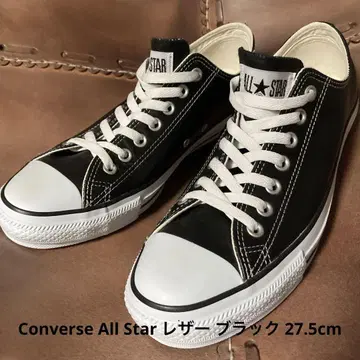 미사용 새상품 컨버스 올스타 스니커즈 천연 가죽 27.5cm