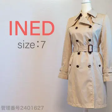 INED(이네드) 레이디 트렌치코트 스테디셀러 스타일 베이지 M