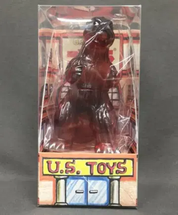 U.S.TOYS 빌 상자 시리즈 초대 고질라 클리어 빨간색 성형/은색
