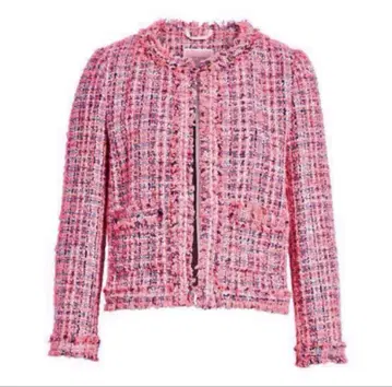 kate spade 트위드 스터드 자켓 네온 핑크
