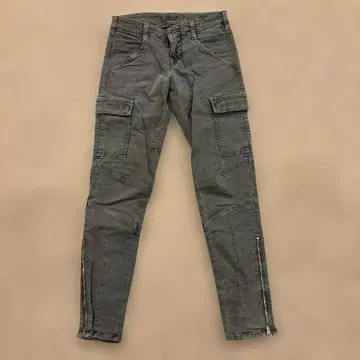 J BRAND HOULIHAN 스키니 카고 팬츠 빈티지 올리브