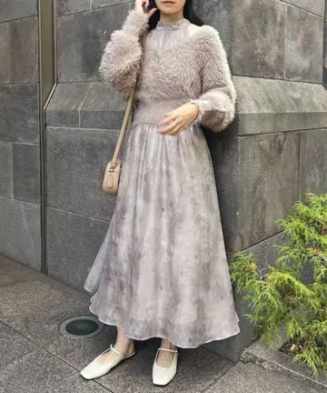 가디건 SET 원피스 [NICE CLAUP]