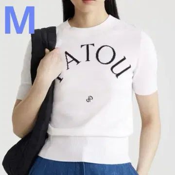 새상품 PATOU 반팔 니트 화이트 M