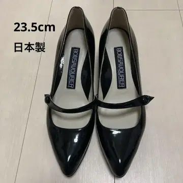 에나멜 펌프스 블랙 일본제