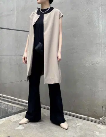 컨디션 최상 이아파피요네 스미 스타일 포인트 버튼 베스트 베이지
