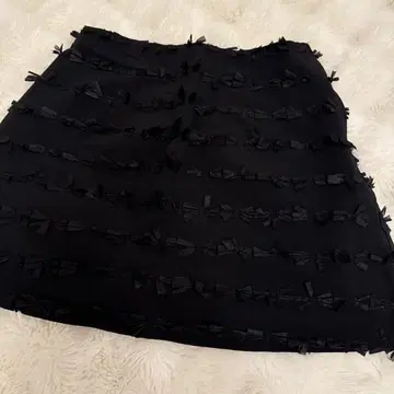 아메리 AMERI 블랙 리본 미니 스커트 S 아메리 빈티지