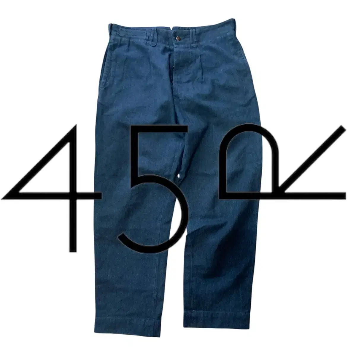 45r / 45rpm Cotton Linen Slacks Denim Color