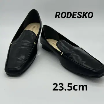 로데스코 스퀘어토 쁘띠 메탈 로퍼 23.5cm 블랙