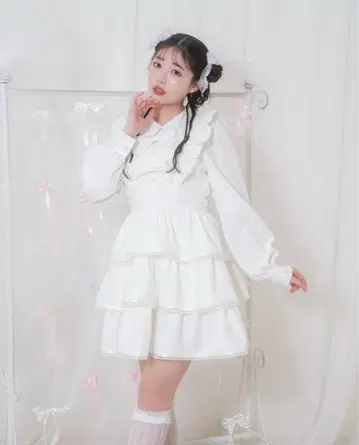 허니시나몬 리본 포함 도트 튤 원피스 오늘만 가격 인하