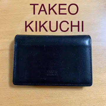 TAKEO KIKUCHI 다케오 키쿠치 명함지갑 블랙