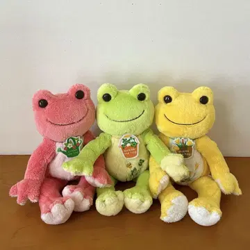 개구리 피클스 빈 인형 스프링 3개 세트