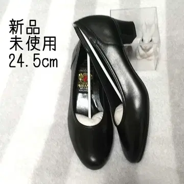 MIHAMA 24.5cm 미사용 새상품 힐 4cm 플레인 블랙 펌프스