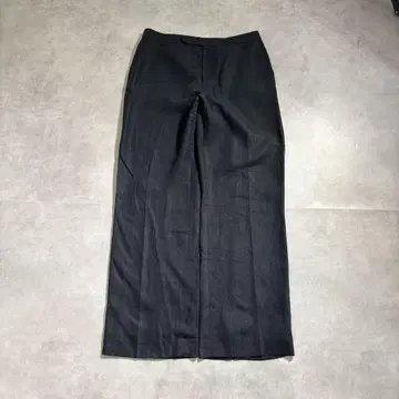 구제 의류 00년대 랄프 로렌 린넨 팬츠 초와이드 블랙 루즈 검정