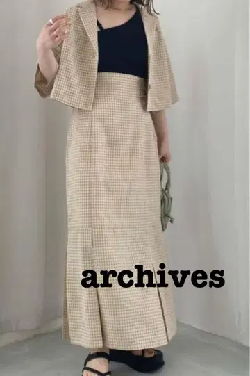 archives 체크 무늬 셋업