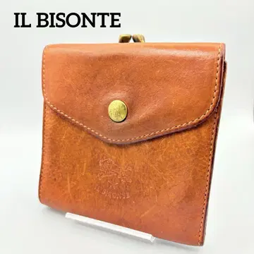 IL BISONTE 일비종떼 접이식 지갑 가마구치 가죽